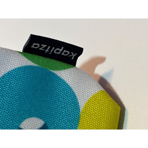 Clinique Kapitza Multicolor Canvas Pouch With Pink Zipper & Inner Lining - Picture 6 of 6